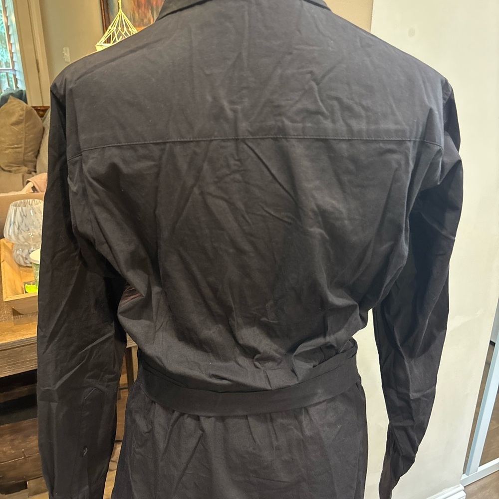 Dance & Marvel Black Collared Shirt Dress - Picture 7 of 8